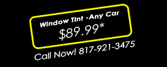 Fort Worth Auto Tinting - Any Car 89.99